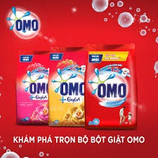 Bột giặt OMO Comfort tinh dầu thơm,2 gói x 700g