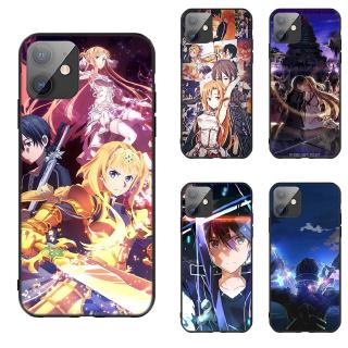 Ốp điện thoại in hình Sword Art Online thích hợp cho iPhone 5 5s Se 6 6S 7 8 Plus X XR Xs Max