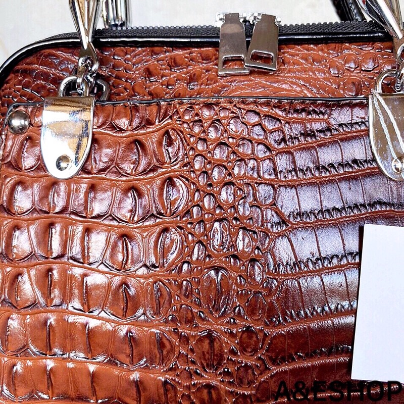 Túi Xách Nữ Da Bò Dập Vân Cá Sấu Cao Cấp Rẻ Đẹp - A&ESHOP 90980