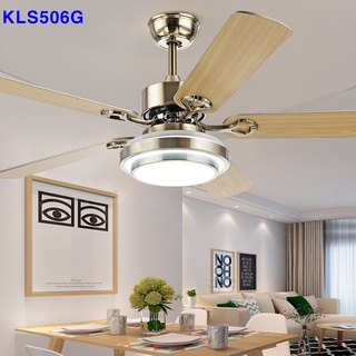 Quạt Trần Đèn Trang Trí 5 Cánh Gỗ, Động Cơ DC Siêu Tiết Kiệm Điện, Có Điều Khiển, Đèn Led Sáng 3 Chế Độ, Bảo Hành 5 Năm