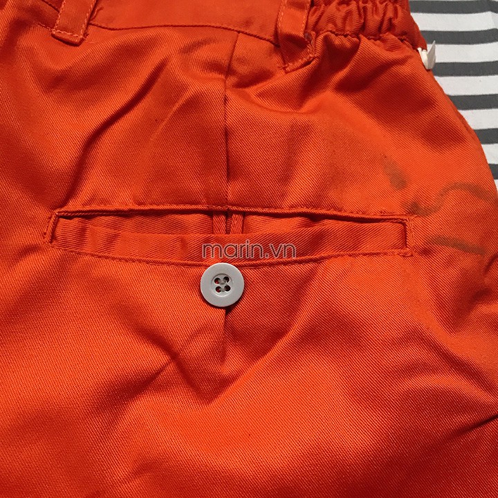 Quần áo bảo hộ lao động vải kaki màu cam, đồng phục cho công nhân kỹ sư ngành nghề