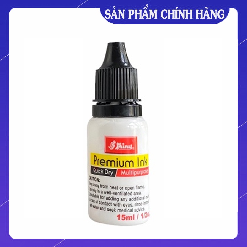 Mực Dầu đóng dấu lên tất cả các chất liệu nilon, túi bóng kính, nhựa... dung tích 15ml chính hãng Shiny