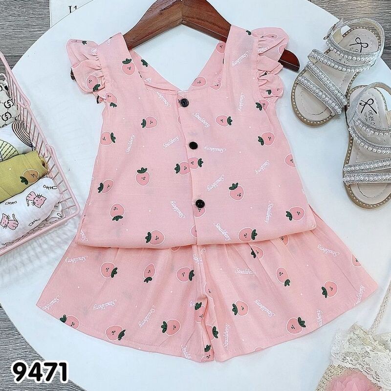 Bộ Đũi Cánh Tiên Bé Gái Có Size Cho Bé Từ 7-22KG