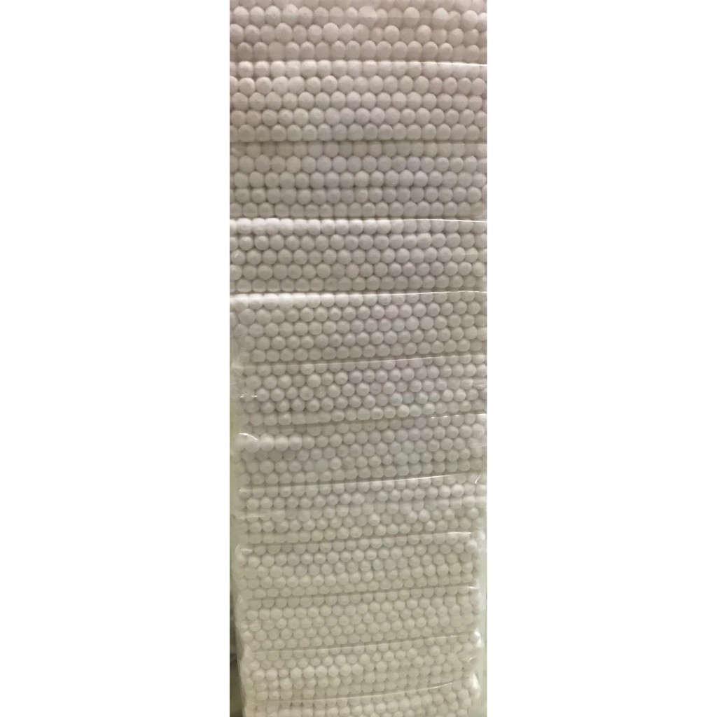 1 bịch tăm bông, được làm từ bông tự nhiên, ko xơ, ko mủn, ko xù khi sử dụng