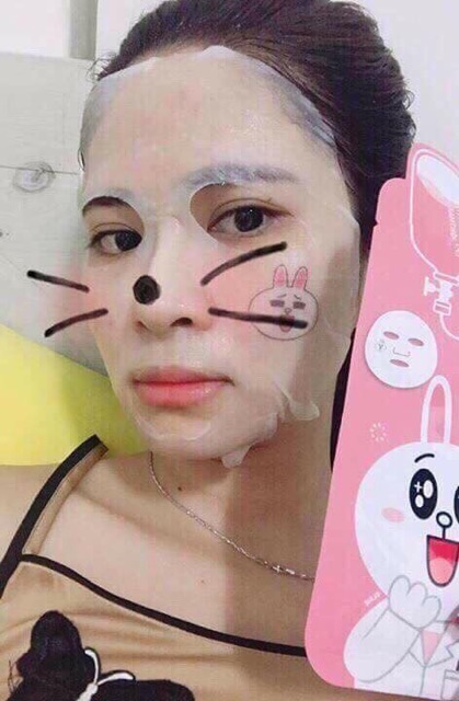 Mặt nạ hình thú  MEDIHEAL LINE FRIENDS AMPOULE MASK