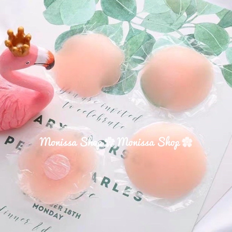 Hộp 5 đôi miếng dán ngực silicon mặc áo váy hai dây