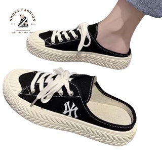 Giày sục thể thao nữ ny đen hàng việt nam xuất khẩu dép sục sneaker nữ full size 35-39