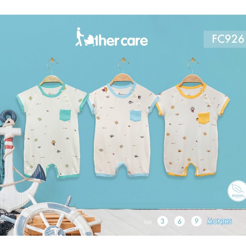 [Mã LT50 giảm 50k đơn 250k] Body sơ sinh FatherCare Raglan Cộc tay - Hải tặc FC926