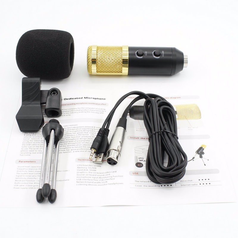 thu âm MK-F400 Micro karaoke - thu âm MK-F400 không cần soundcard