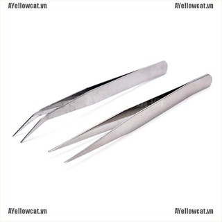 Set 2 Nhíp Gắp Bằng Thép Không Gỉ Tiện Dụng Chất Lượng Cao