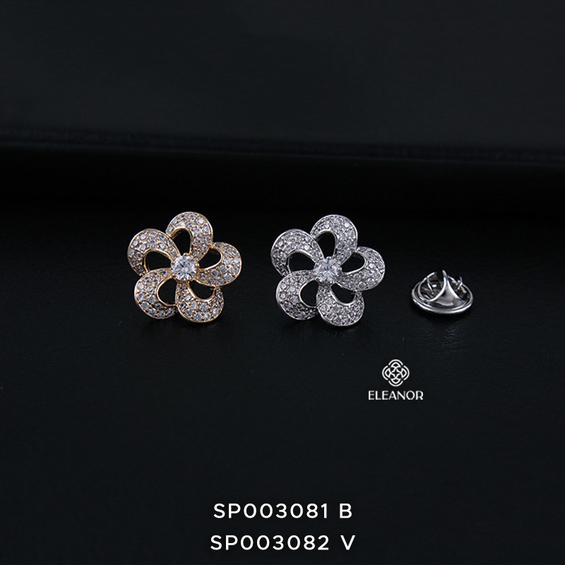 Ghim cài áo nam nữ Eleanor Accessories đính đá lấp lánh sang chảnh phụ kiện trang sức thời trang đẹp
