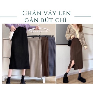 Chân Váy Len Bút Chì , Chân Váy Len Body quảng châu cao cấp