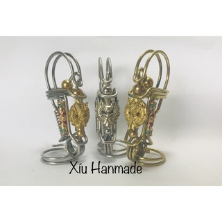 Móc Khóa Thủ Công Inox Hổ Phù (mẫu 20)