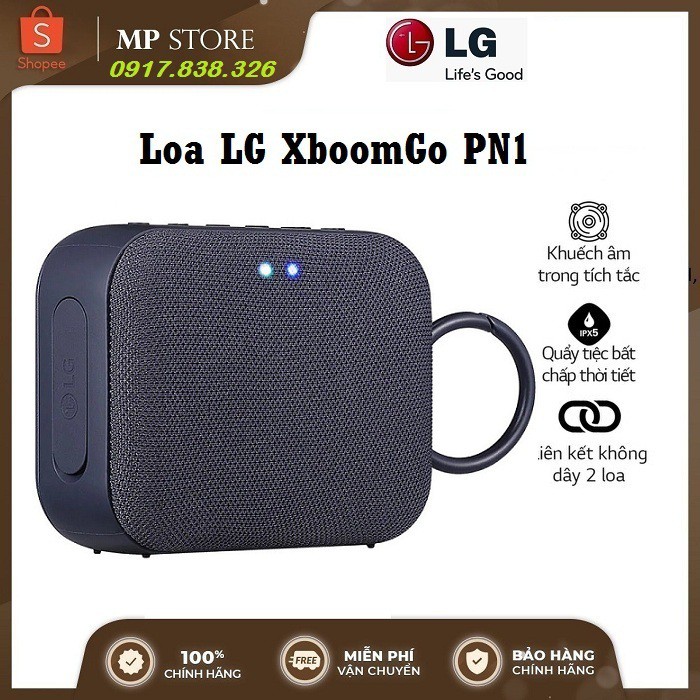  Loa Bluetooth di động LG XBOOMGo PN1 - Hàng chính hãng