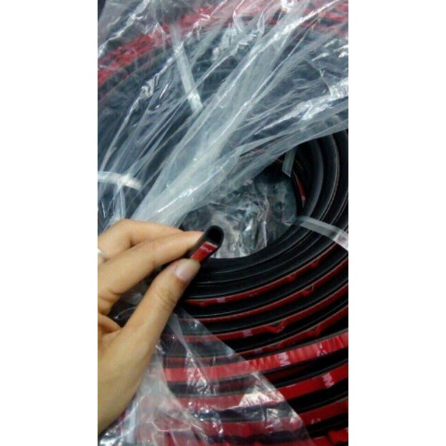 Gioăng D chống ồn 14*12mm,chống bụi dán mép cửa ô tô