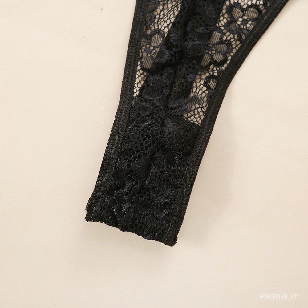 Bộ Áo Liền Quần Phối Ren Lưới Quyến Rũ Cho Nữ