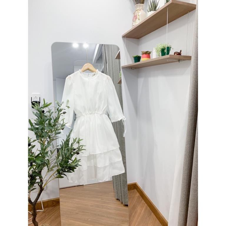 Đầm [Liamstores] Váy Trắng Kemi Dáng Xòe Xinh Xắn | BigBuy360 - bigbuy360.vn