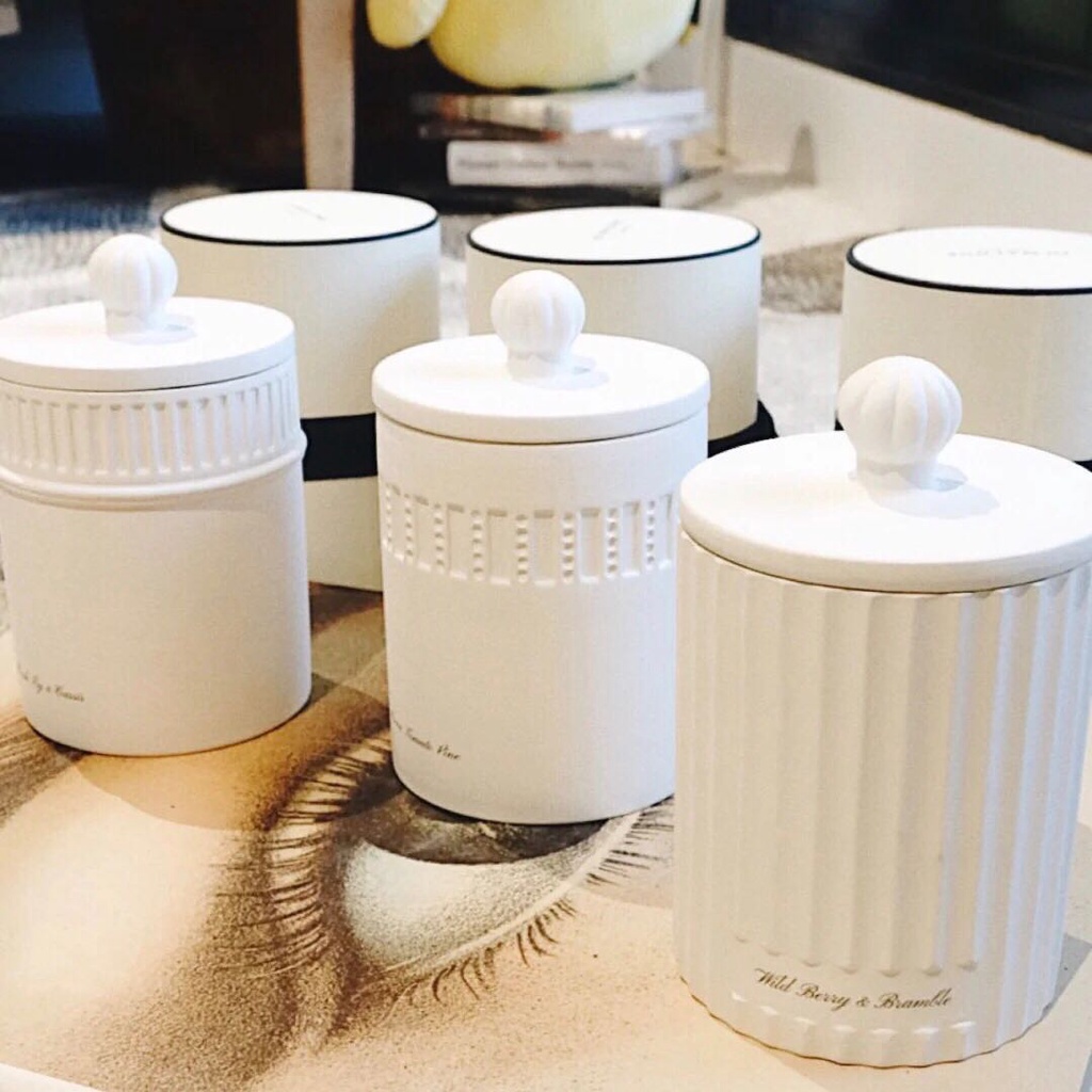 JO MALONE Nến Sứ Màu Trắng 300g Phong Cách Anh Quốc Dùng Trang Trí Nhà Cửa
