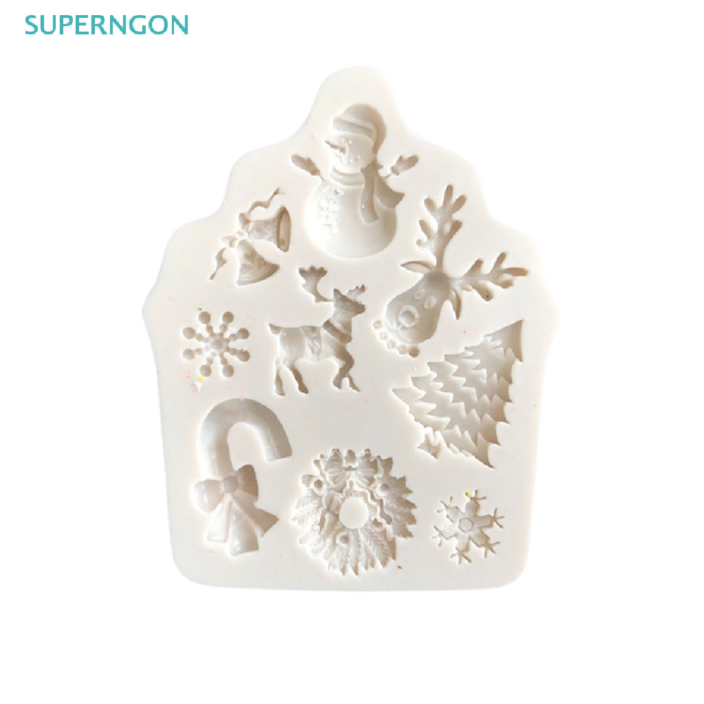 Khuôn Silicone Làm Bánh Tạo Hình Cây Thông / Người Tuyết / Tuần Lộc / Cây