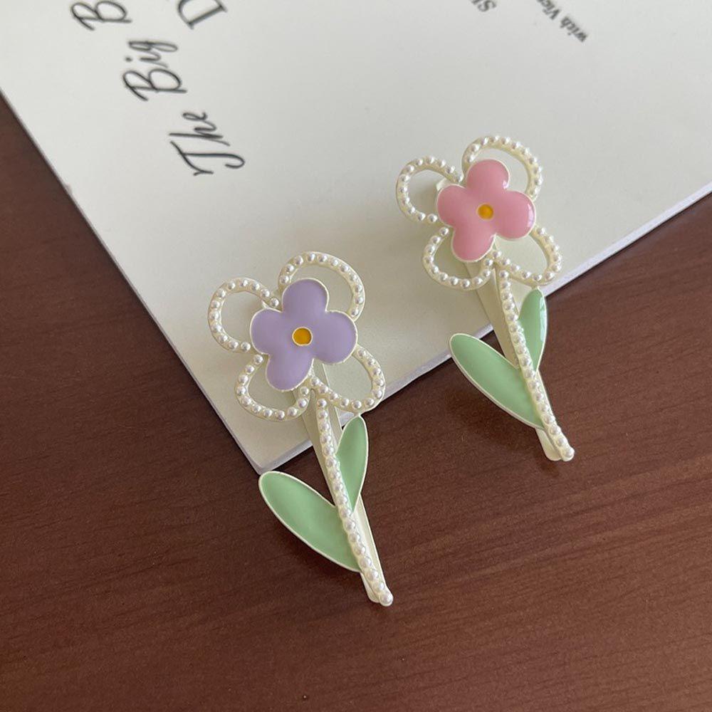 FORBETTER Kẹp Tóc Hình Hoa Tulip Ngọt Ngào Cho Nữ