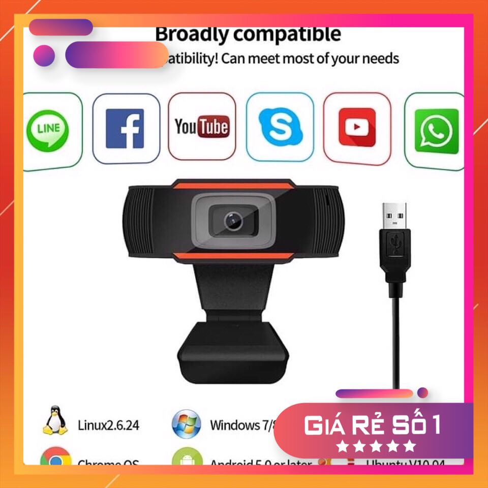 ( Tặng Lót Chuột Xịn )  WEBCAM MÁY TÍNH GIÁ TỐT [CÓ MICRO][1080 ] [720mp] [ Camera Học Online  ] Rõ nét-Chống Giật