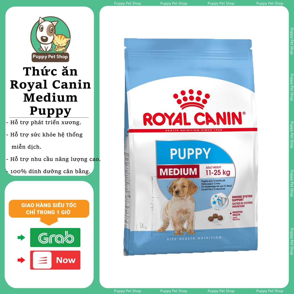 Royal Canin Medium Puppy - Thức ăn cho chó dòng medium từ 4-12 tháng tuổi