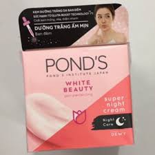 Kem dưỡng da trắng hồng rạng rỡ ban đêm Ponds White Beauty 50g