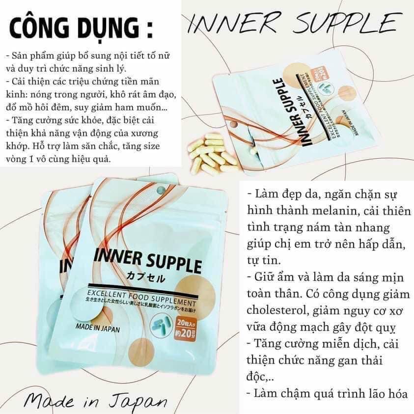 Nước uống INNER SUPPLE tăng nội tiết tố nữ Fujicos 28 ngày Nhật Bản