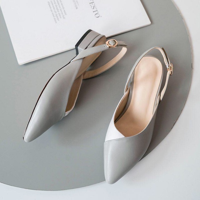Giày sandal nữ bít mũi cao 2 phân