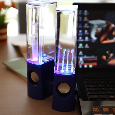 Loa máy tính vũ điệu nhạc nước 3D có đèn LED sáng tạo đầy màu sắc