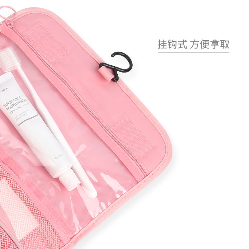 Túi Đựng Mỹ Phẩm Du Lịch Có 9 Kiểu Móc Treo Tiện Lợi