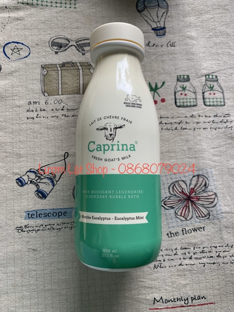 SỮA TẮM SỮA DÊ TƯƠI TẠO BỌT FOAMING BATH CAPRINA 800ML