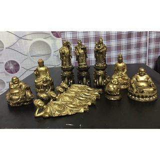 Tượng Tiểu Cảnh Nhũ Vàng