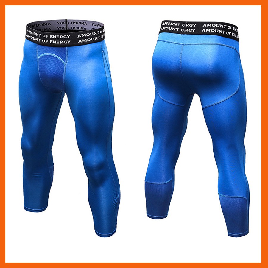 Quần legging thể thao tập gym nam 3/4 cao cấp co giãn 4 chiều, thấm hút mồ hôi tốt z82 | BigBuy360 - bigbuy360.vn