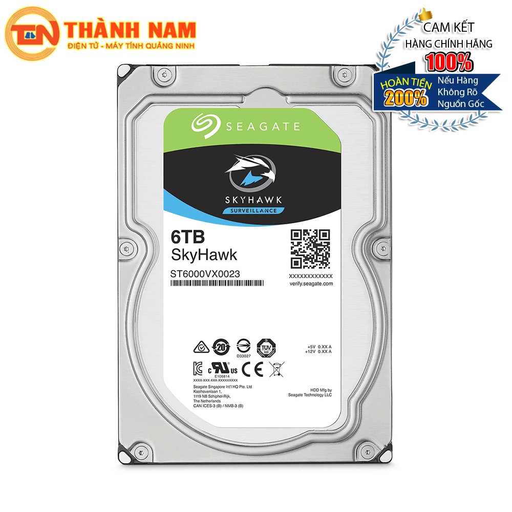 [FREESHIP 99K]_Ổ cứng HDD Seagate Skyhawk 6TB 3.5" SATA 3 - ST6000VX0023