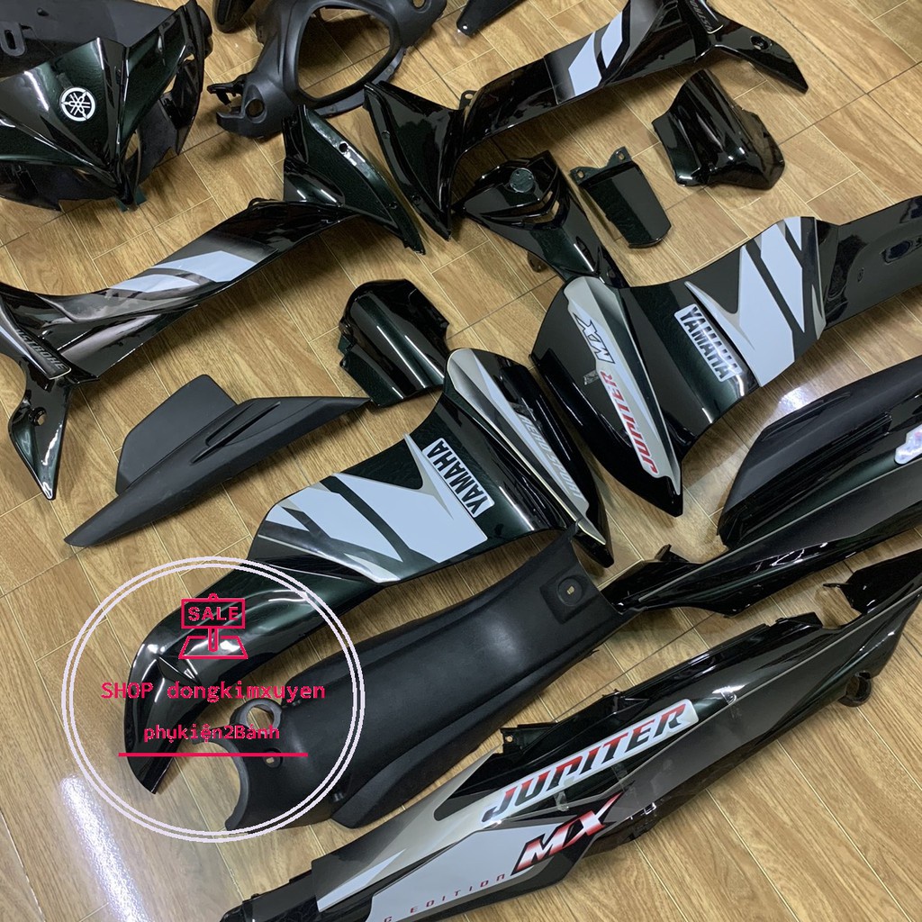 ■☌Bộ dàn áo xe JUPITER MX MÀU ĐEN -(TẶNG TEM )-vỏ nhựa GRAVITA -nhựa nguyên sinh cao cấp (màu )