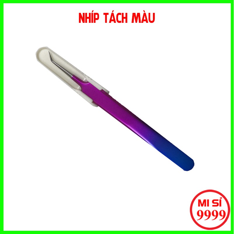 Nhíp tách 7 màu làm từ thép không gỉ, dùng để tách mi