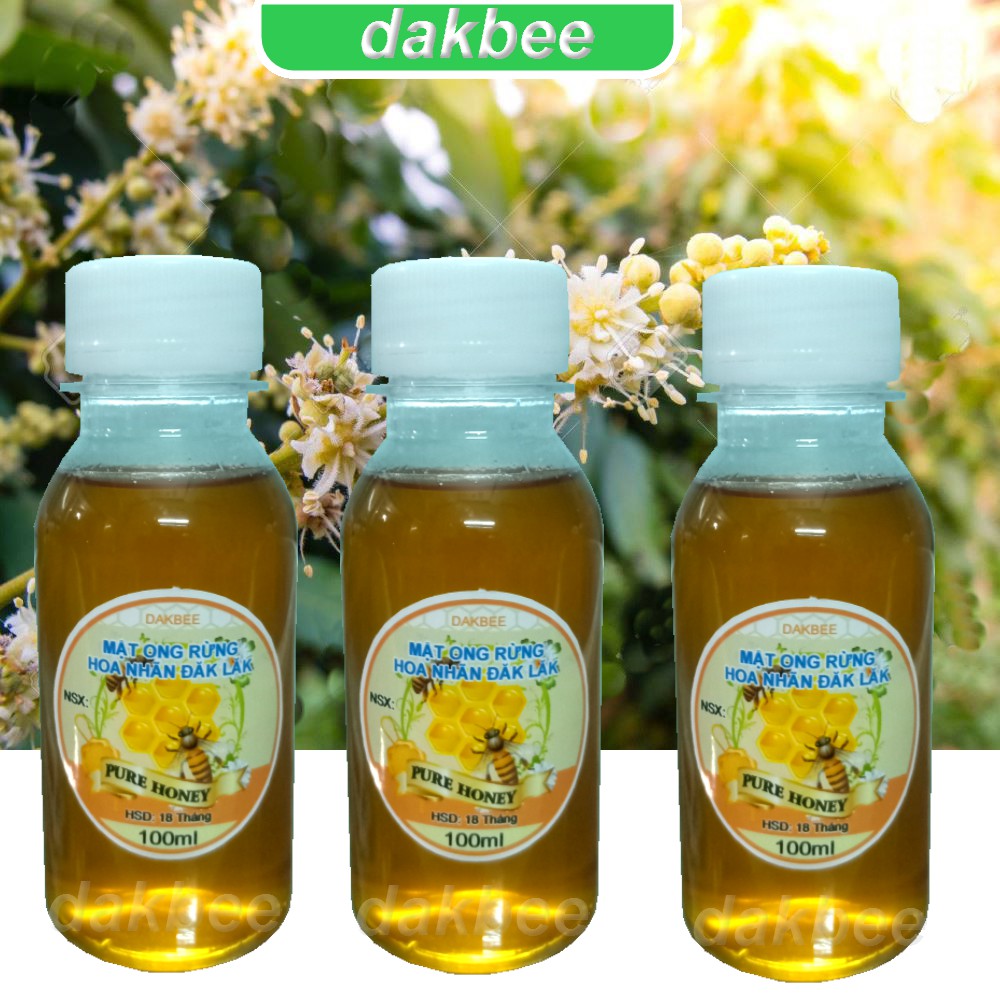 100ml Mật ong rừng hoa Nhãn - hỗ trợ trị đau dạ dày, chữa ho, khàn tiếng, ngăn ngừa các bệnh khó chữa - DAKBEE2