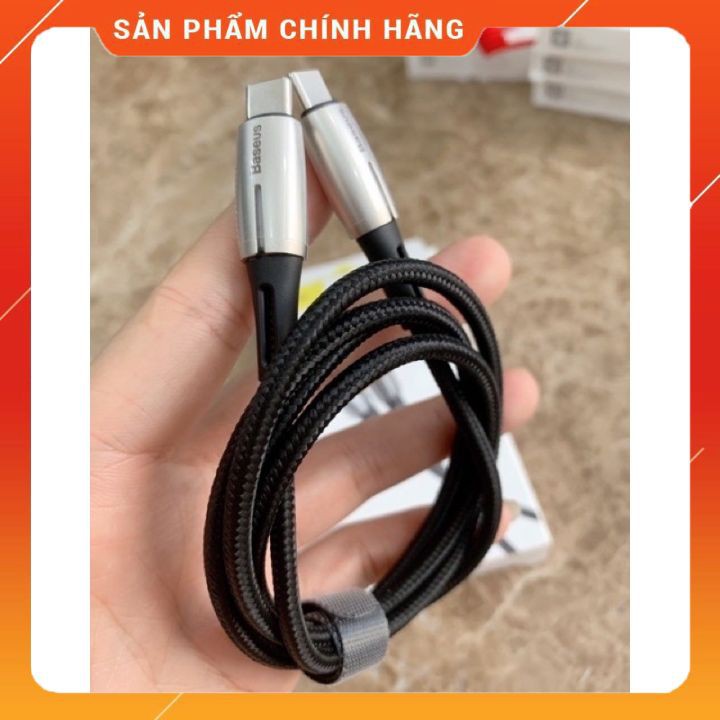 Ship hoả tốc -dây cáp sạc nhanh BASEUS 60W 3A typeC to typeC dài 1m thích hợp máy chân typeC