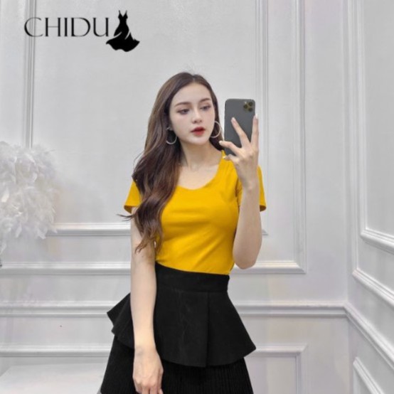 [ Mã WASTAPR giảm 10K đơn 50K] CHIDU Áo thun cổ vuông SP362 | BigBuy360 - bigbuy360.vn