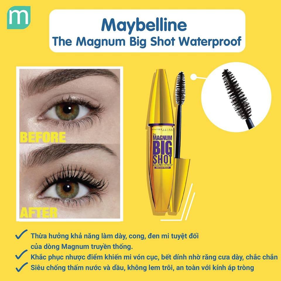 Mascara dày mi Maybelline Magnum – Big Shot