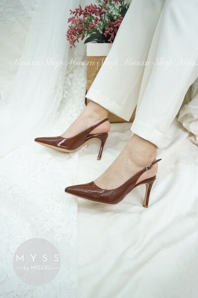 Giày nữ sling back 9 cm thời trang MYSS - CG181