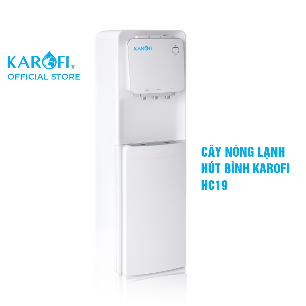 [Mã BMBAU300 giảm 7% tối đa 300K đơn 499K] Máy (bình) nước nóng lạnh hút bình 3 vòi KAROFI HC19 chính hãng