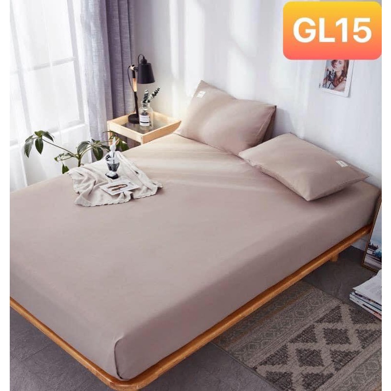 Ga giường Cotton TC (có 2 vỏ gối) ❤️ FREESHIP ❤️(màu 1-9)Bộ ga giường và vỏ gối cotton Tici đủ kích thước 1m4 1m6 1m8 2m | BigBuy360 - bigbuy360.vn