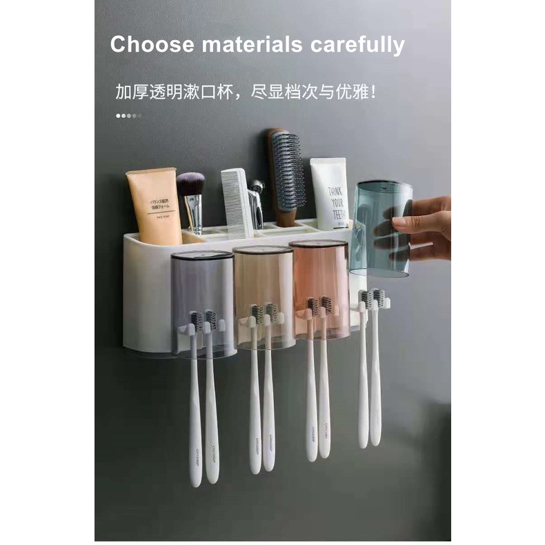 Giá đỡ bàn chải đánh răng/cốc súc miệng/cốc/bàn chải đánh răng tiện dụng