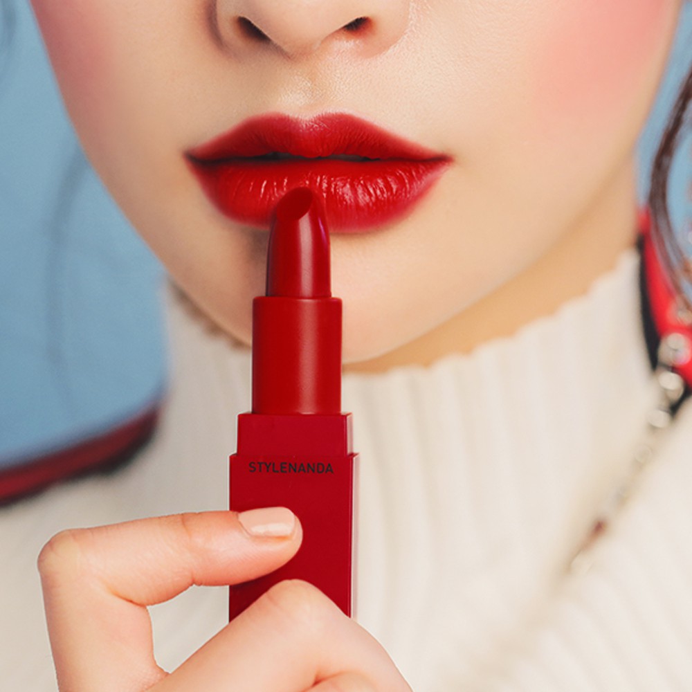 Son Lì 3CE Đỏ Thuần Satin - 3CE Red Recipe Matte Lip Color 212 Moon