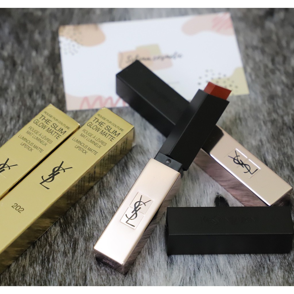 Son YSL Slim 202 mầu Son đỏ đất đậm