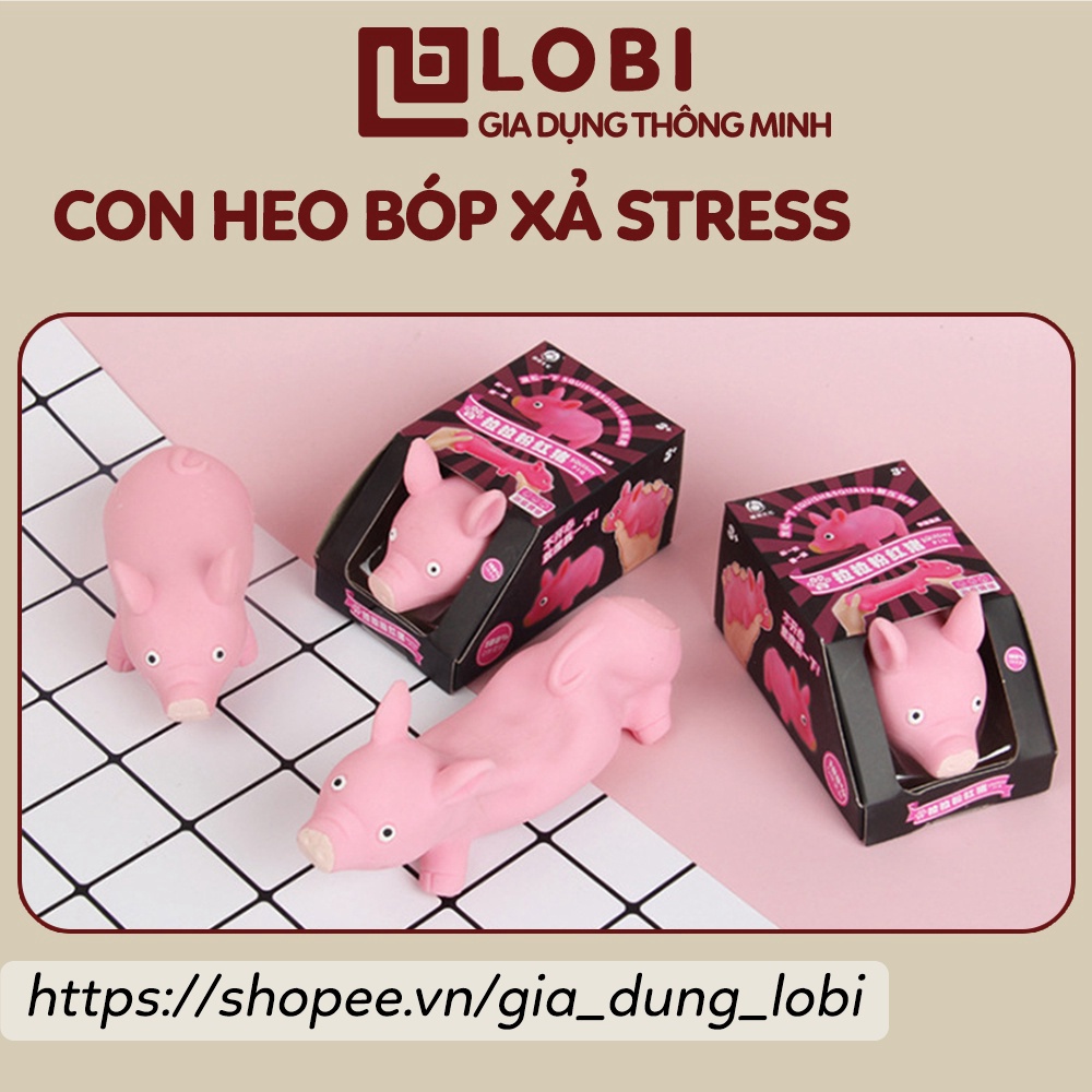 Đồ chơi bóp xả stress hình con lợn dễ thương chất liệu TPR