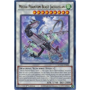 Thẻ bài Yugioh - TCG - Mecha Phantom Beast Jaculuslan / MAGO-EN066'