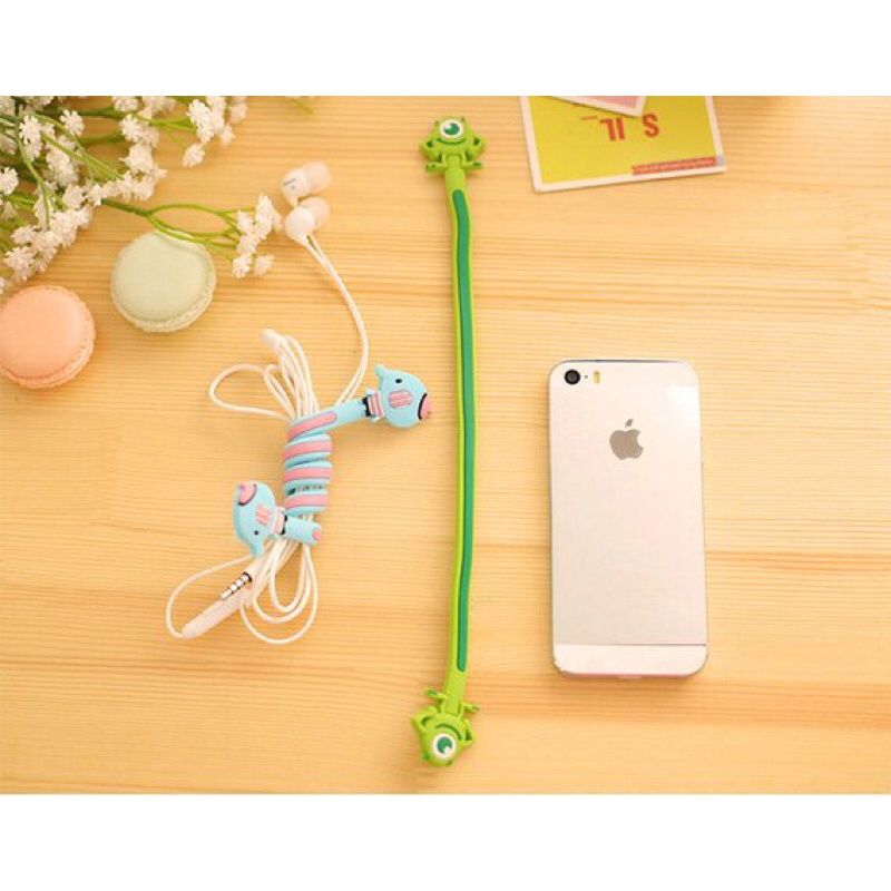 Dây quấn tai nghe, dây sạc điện thoại hình thú cute